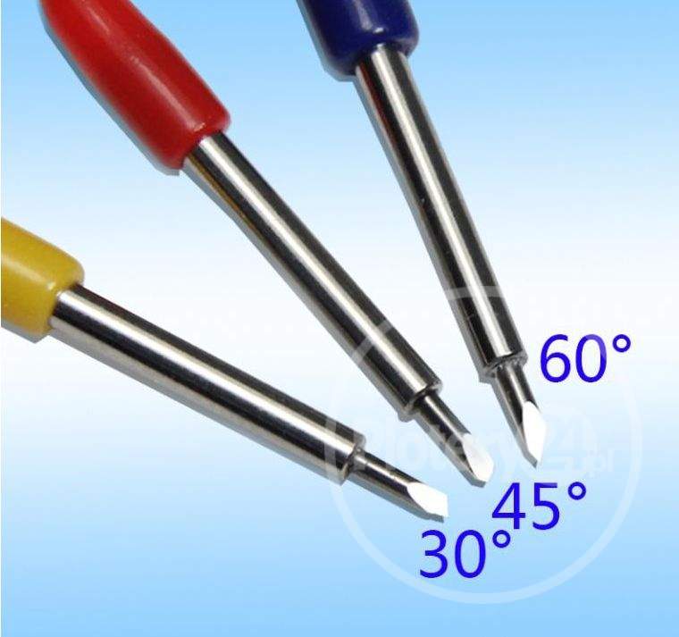 Nowy! Nożyk tnący do ploterów Roland Mimaki Graphtec Mutoh Summa - warianty 30 / 45 / 60 stopni Nóż Knife