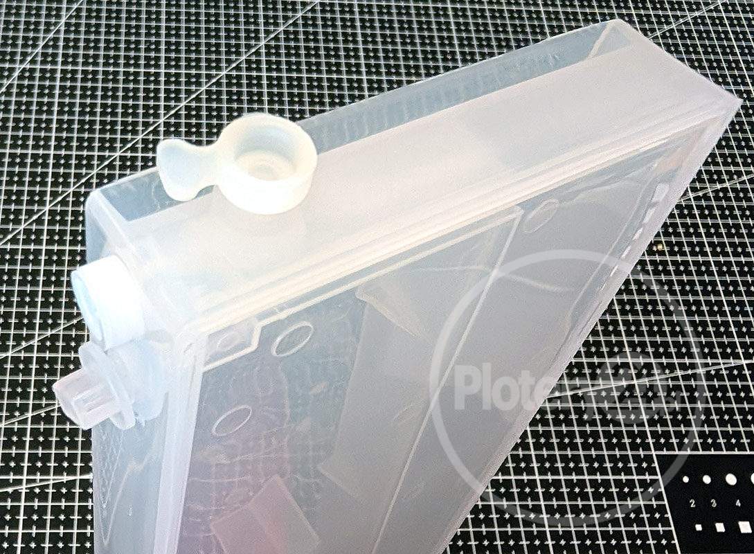 Kaseta 440 ml na atrament napełniana nowa CISS Mimaki Mutoh Roland na tusz stałe zasilanie tuszem cartridge, pozioma i pionowa, 1 sztuka - obrazek 4