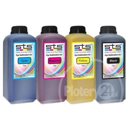 STS Inks Sublimation Atrament Tusz 1L 1000 ml CMYK Epson Roland Mutoh Mimaki sublimacyjny Made In USA DX4 DX5 DX6 do sublimacji