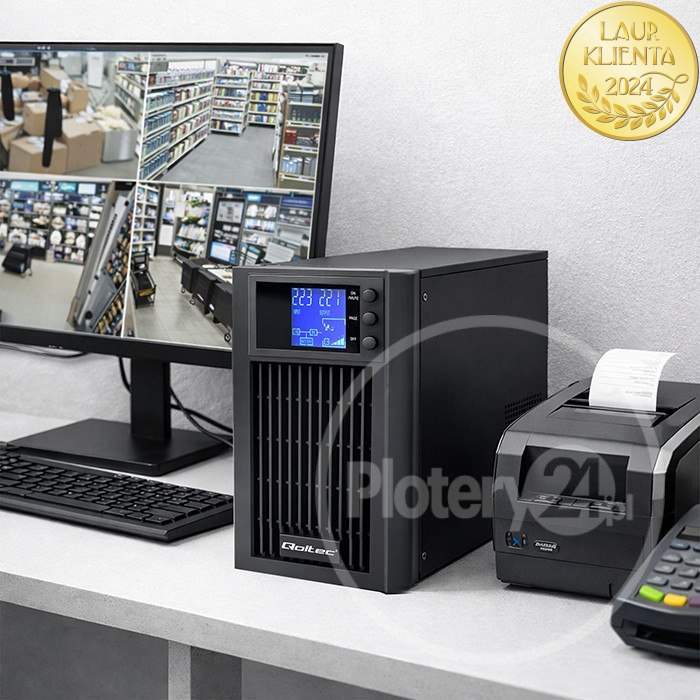 NOWY! Zasilacz awaryjny UPS do 3000W chwilowo / 2400W stale Qoltec czysty sinus stabilizator AVR - obrazek 9