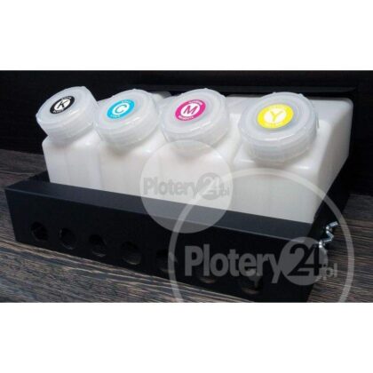 CISS PRO 4 kasety 440 ml + butle 1L + przewody, wieszak Mimaki Mutoh Roland stałe zasilanie