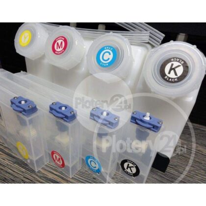 CISS PRO 4 kasety 440 ml + butle 1L + przewody, wieszak Mimaki Mutoh Roland stałe zasilanie