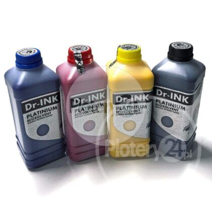Dr-INK Ecosolvent PLATINIUM Double Filtered Nano Atrament Tusz 1L 1000 ml CMYK Roland Mutoh Mimaki