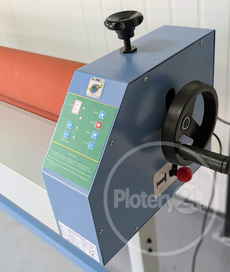 NOWY! Laminator elektryczny rolowy Dr-INK 1600 mm na zimno 160 cm Wyklejarka Aplikator Wydruków Foliarka FV Dowóz Leasing - obrazek 2