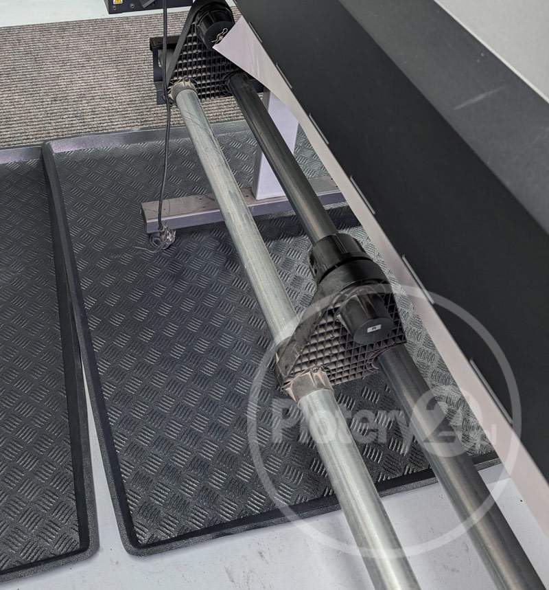 Nowa! Mata pod ploter wykładzina chroniąca podłogę 120x120 cm odporna na ecosolvent - zachowaj czystość! 1 szt., wysyłka gratis - koryto chodnik dywan wycieraczka pod drukarkę - obrazek 5
