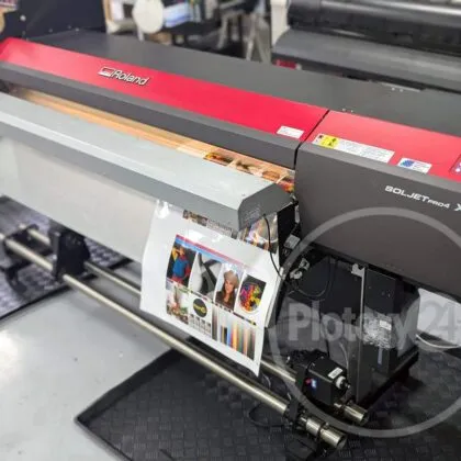 RENEW! Ploter drukujący ROLAND XF-640 2 nowe głowice DX6 / DX7, po serwisie + PC + VersaWorks 7 + nawijarka + dosuszarka 160cm max baner 102m2/h Gw12mscy Tylko 1 szt.