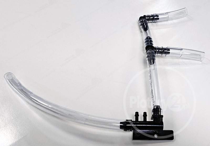 Odpływ tuszu spod wipera, ociekacza i stacji Kanalizacja Syfon do Mutoh 1604 1614 1624 Waste Liquid Joint Ink Tube - obrazek 2