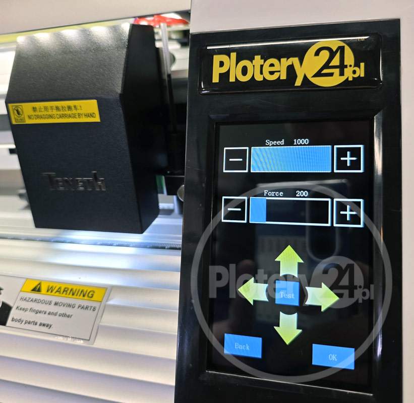 NOWY! Ploter tnący Teneth N24 62 cm OPOS CCD LCD sprawdzony model jak Summa czy Graphtec, gwarancja, oprogramowanie, FV, dowóz - obrazek 3