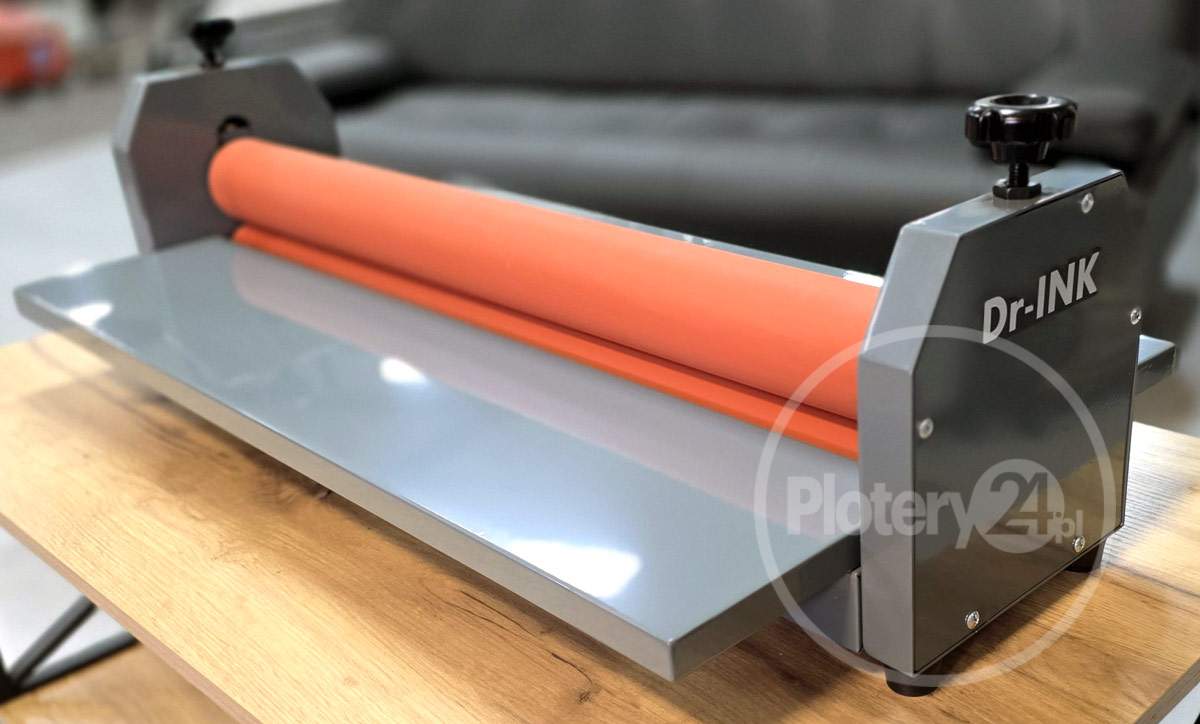 NOWY! Laminator rolowy ręczny Dr-INK 750 mm na zimno 75 cm Wyklejarka Aplikator Wydruków Foliarka FV Dowóz Leasing - obrazek 3