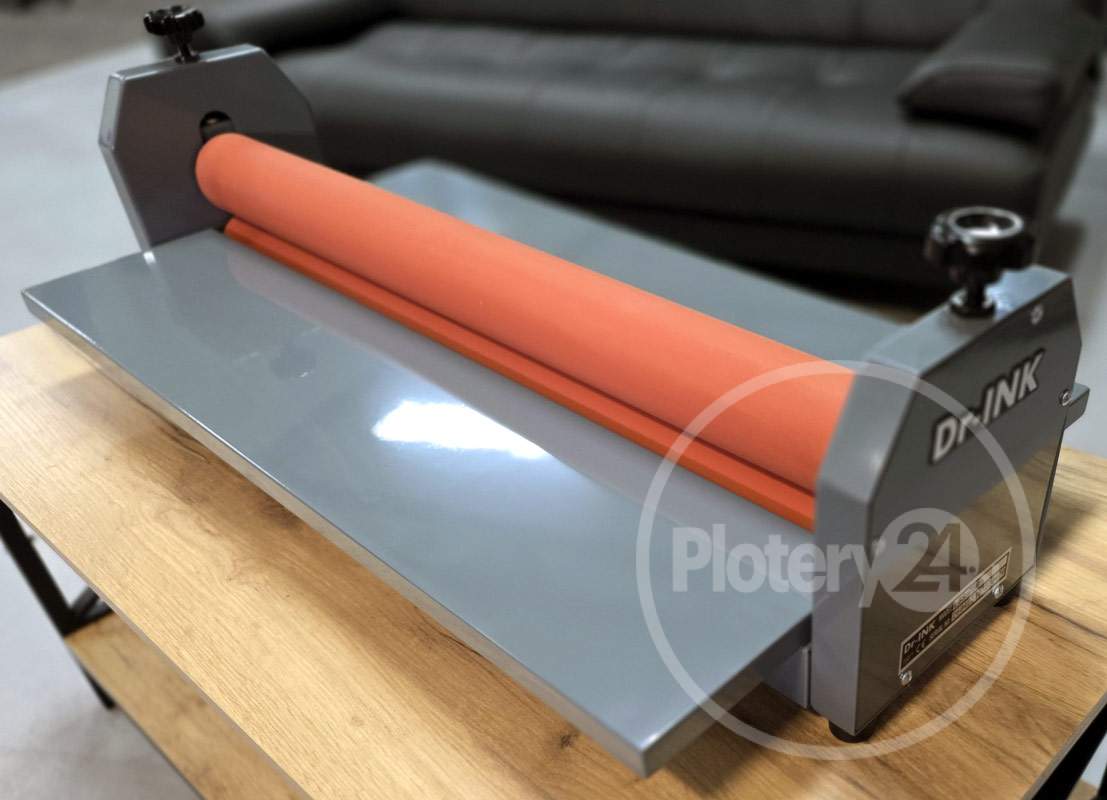 NOWY! Laminator rolowy ręczny Dr-INK 750 mm na zimno 75 cm Wyklejarka Aplikator Wydruków Foliarka FV Dowóz Leasing - obrazek 4