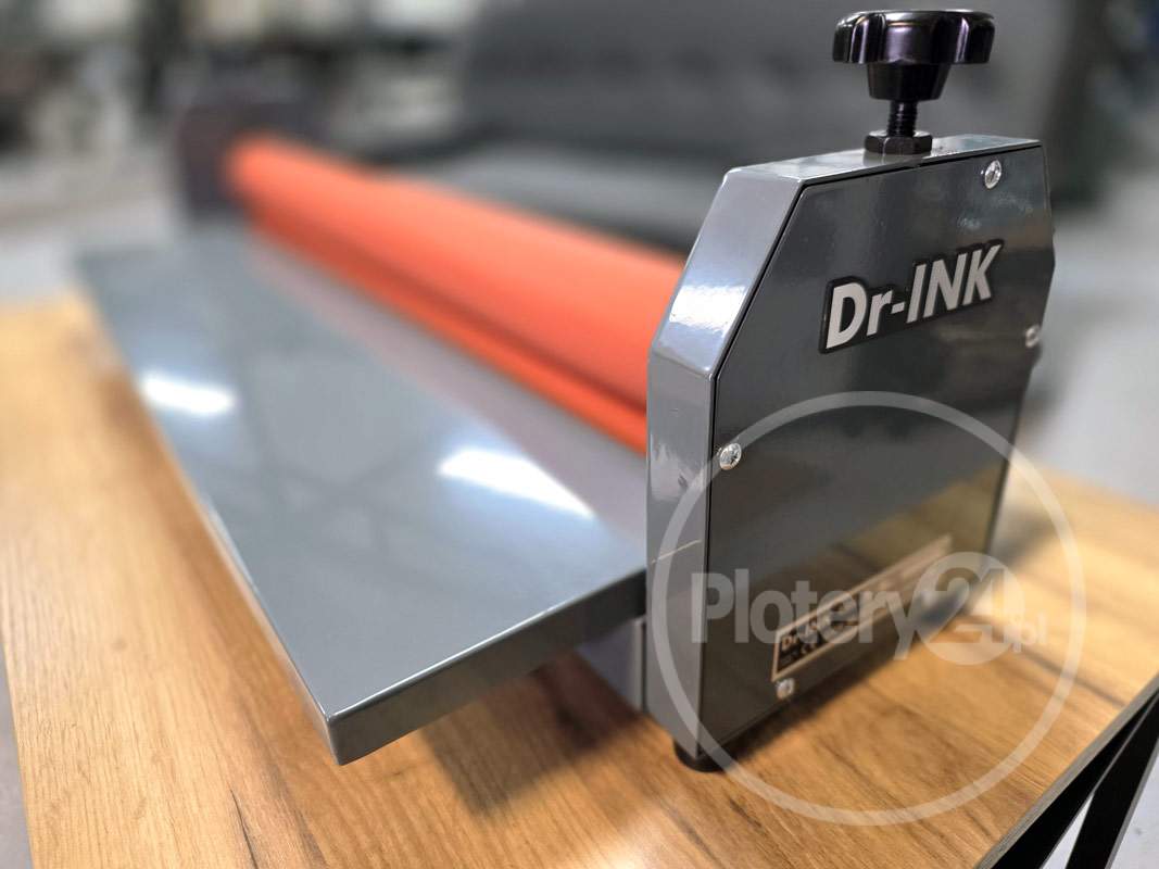 NOWY! Laminator rolowy ręczny Dr-INK 750 mm na zimno 75 cm Wyklejarka Aplikator Wydruków Foliarka FV Dowóz Leasing